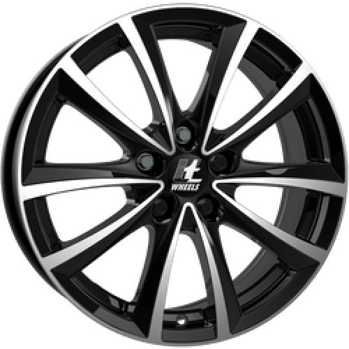 16" 5x112 IT WHEELS ELENA GLOSS BLACK POLISHED ET46 6.5J