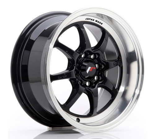 JR WHEELS TF2 15X7,5 ET10 4X100/114 GLOSS BLACK