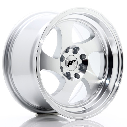 JR WHEELS JR15 15X8 ET20 4X100/108 SILVER MACHINED FACE