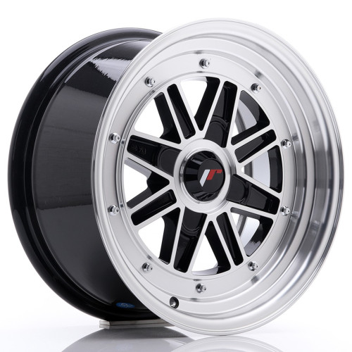 JR WHEELS JR31 15X7.5 ET20 4H BLANK GLOSS BLACK MACHINED FACE