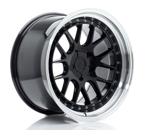JR WHEELS JR40 18X10,5 ET15-22 5H BLANK GLOSS BLACK W/ MACHINED LIP
