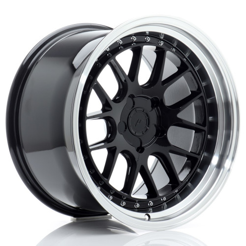 JR WHEELS JR40 18X10,5 ET15-22 5H BLANK GLOSS BLACK W/ MACHINED LIP